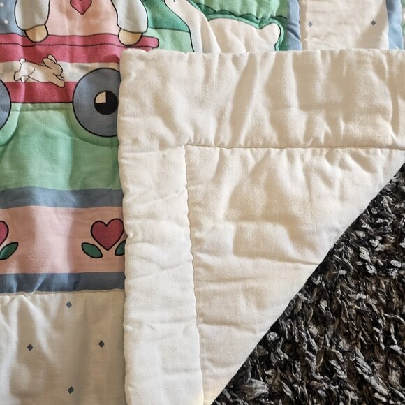 VTG 90s Daisy Kingdom Honey Bunny Crib Comforter Country By Tender Beginnings - Picture 9 of 11